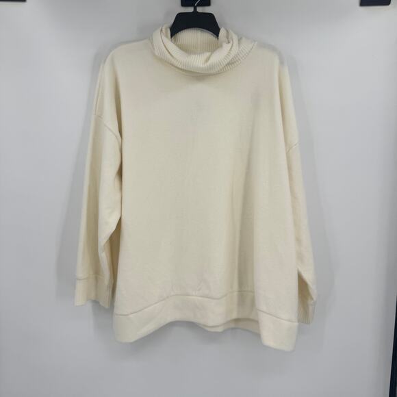 ASOS Design Women's 2XL Ivory Cream Turtleneck Soft Knit Pullover Sweater - Picture 2 of 9